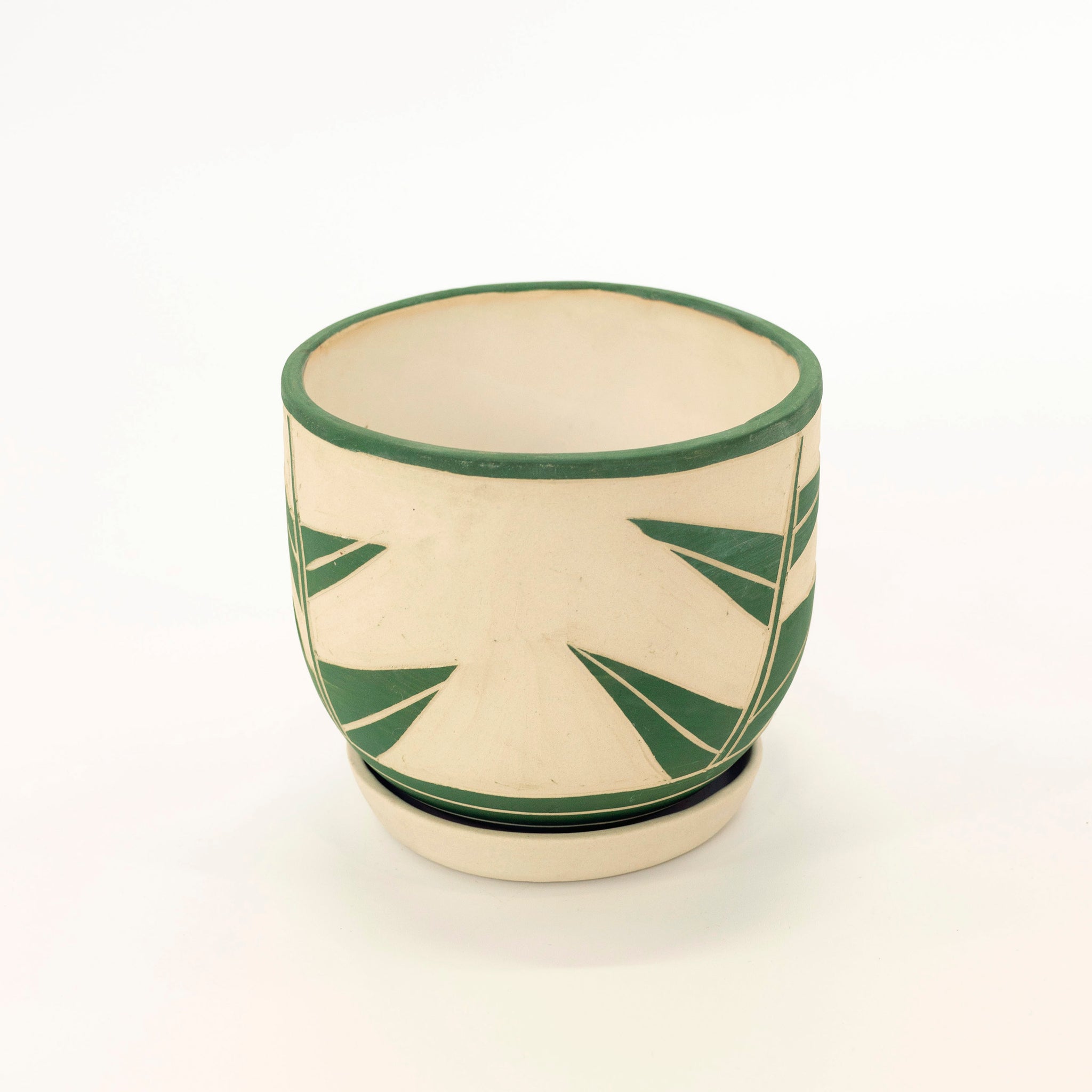 Niko Far West - Leaf Pattern Planter w/ Tray