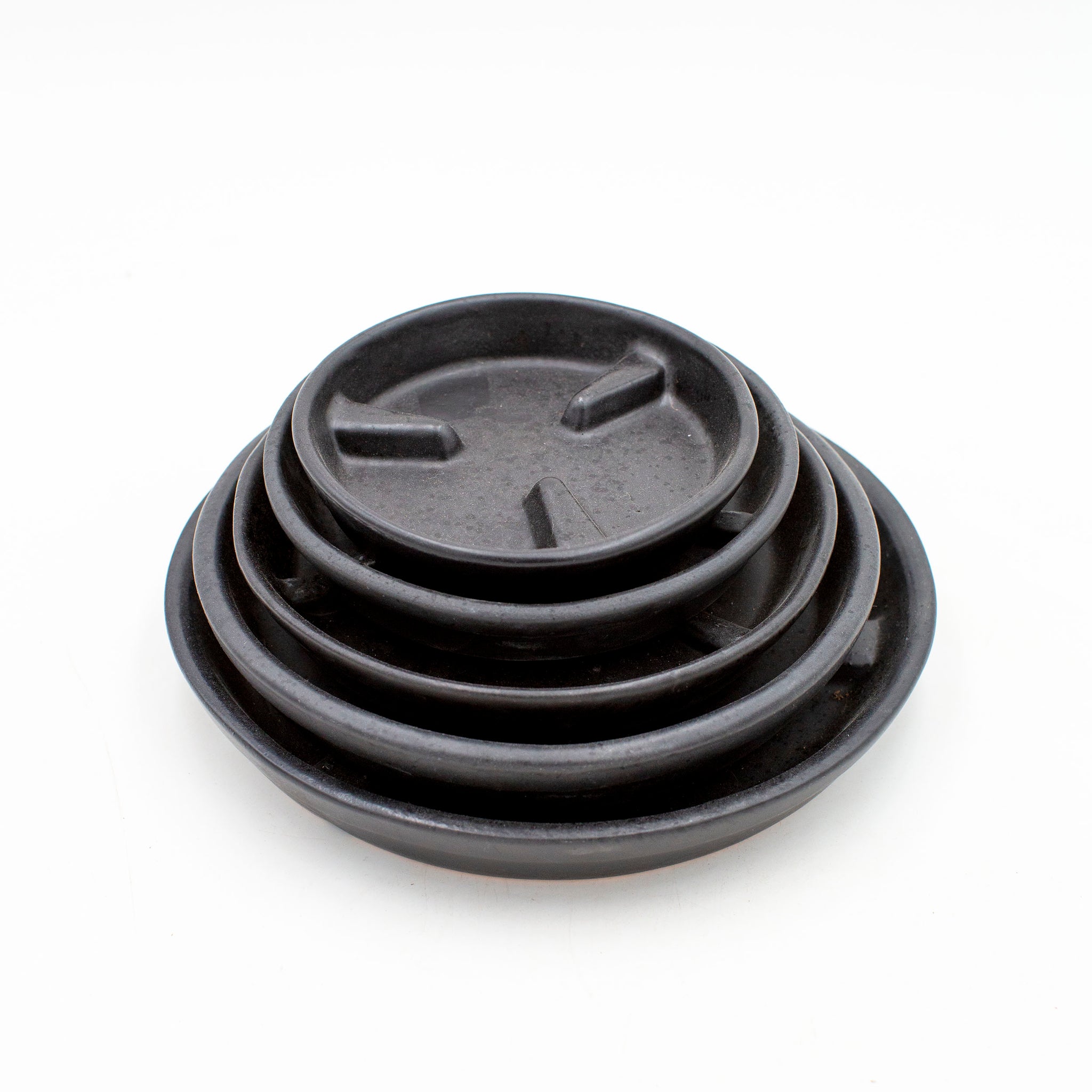 Raised Rib Saucer - Black